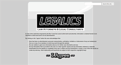 Desktop Screenshot of legalics.com